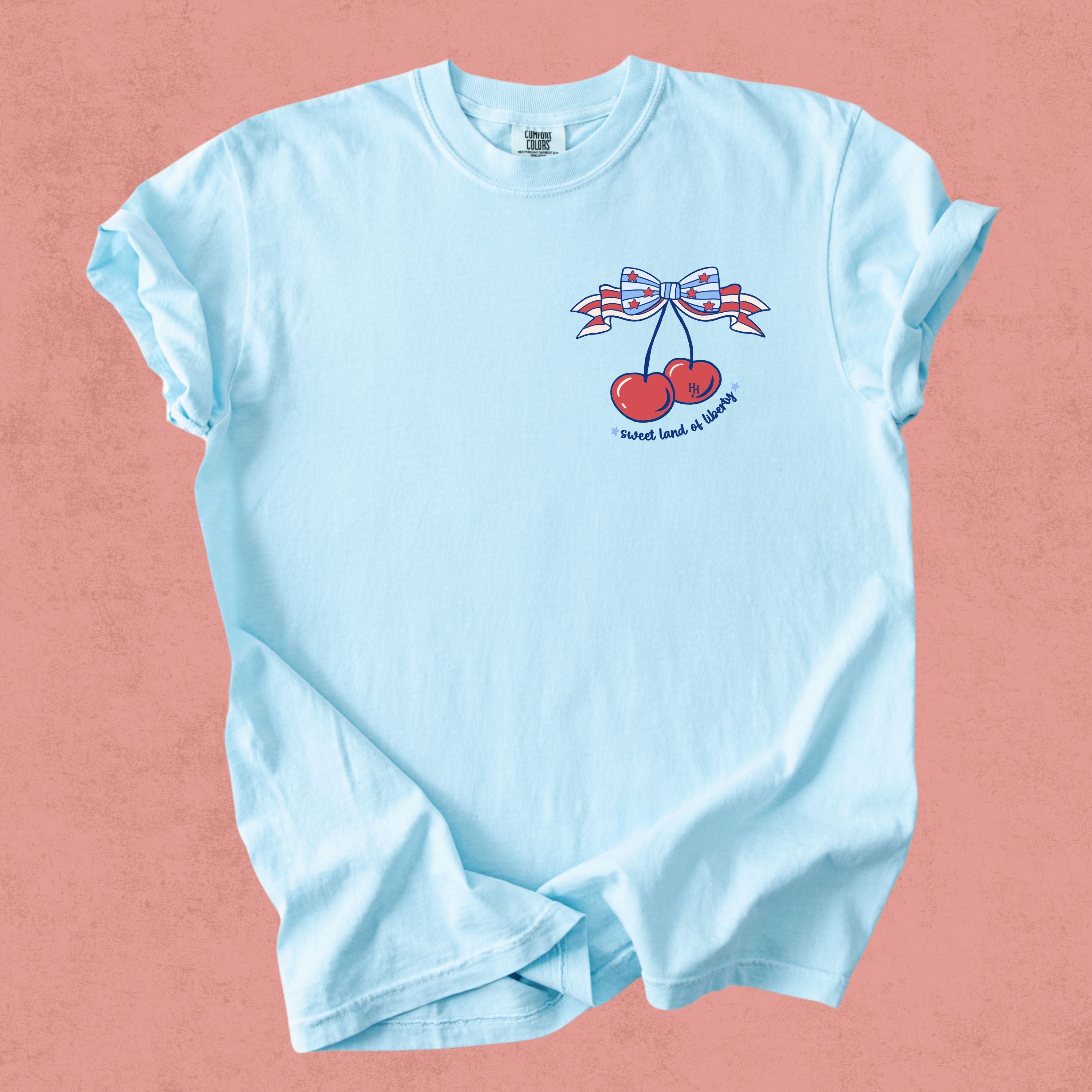 "Sweet Land of Liberty"-Tee Chambray